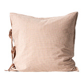 Aura By Tracie Ellis Mini Gingham Linen &amp; Cotton European Pillowcase