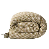 Aura By Tracie Ellis Mini Gingham European Flax Linen &amp; Cotton Quilt Cover