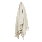 Aura By Tracie Ellis Arles European Flax Linen Single Throw
