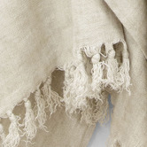 Aura By Tracie Ellis Arles European Flax Linen Single Throw