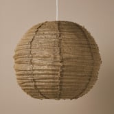 Aura By Tracie Ellis Cloud Round Fringed Linen Pendant Shade