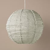 Aura By Tracie Ellis Cloud Round Fringed Linen Pendant Shade
