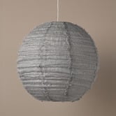 Aura By Tracie Ellis Cloud Round Fringed Linen Pendant Shade