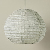 Aura By Tracie Ellis Cloud Ball Fringed Linen Pendant Shade