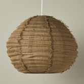 Aura By Tracie Ellis Cloud Ball Fringed Linen Pendant Shade