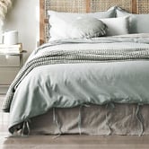 Aura By Tracie Ellis Maison Vintage Flax Linen &amp; Cotton European Pillowcase