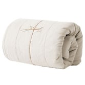 Aura By Tracie Ellis Maison Vintage Quilted Flax Linen &amp; Cotton King Coverlet