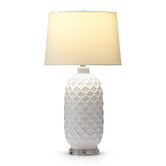 Hyde Park Home White Fez Aluminium Table Lamp
