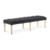 Hyde Park Home Black Hailey Dressing Bench