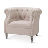 Hyde Park Home Taupe Madeline Tub Chair