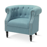 Hyde Park Home Teal Madeline Tub Chair