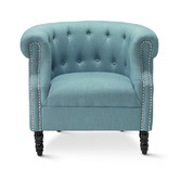 Hyde Park Home Teal Madeline Tub Chair