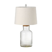 Hyde Park Home Miranda Glass Fillable Lamp