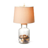Hyde Park Home Miranda Glass Fillable Lamp