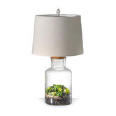 Hyde Park Home Miranda Glass Fillable Lamp