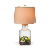 Hyde Park Home Miranda Glass Fillable Lamp