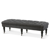 Hyde Park Home Charcoal Alice Dressing Bench