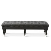 Hyde Park Home Charcoal Alice Dressing Bench