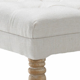 Hyde Park Home Linen White Hailey Dressing Bench
