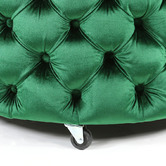 Hyde Park Home Large Emerald Emma Storage Ottoman