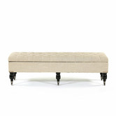 Hyde Park Home Large Latte Ruby Storage Dressing Bench