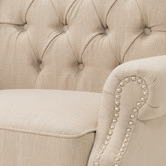 Hyde Park Home Wheat Duke Wingback Armchair