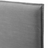 Hyde Park Home Wolf Grey Diablo Bedhead with Slipcover