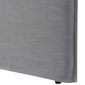 Hyde Park Home Wolf Grey Diablo Bedhead with Slipcover
