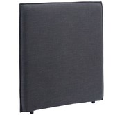Hyde Park Home Charcoal Diablo Bedhead with Slipcover