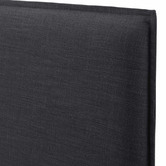 Hyde Park Home Charcoal Diablo Bedhead with Slipcover