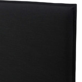 Hyde Park Home Black Diablo Bedhead with Slipcover