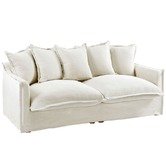 Hyde Park Home Cumulus Premium 3 Seater Cotton Slipcover Sofa