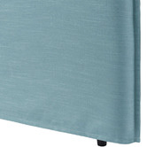 Hyde Park Home Teal Diablo Bedhead with Slipcover