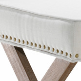 Hyde Park Home White Amalfi Dressing Bench