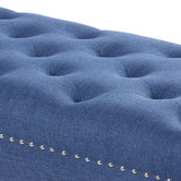 Hyde Park Home Navy Emilie Upholstered Dressing Bench
