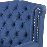 Hyde Park Home Navy Royale Wingback Armchair
