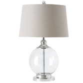 Hyde Park Home 66cm Hilton Glass Table Lamp