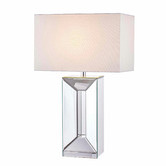 Hyde Park Home Mischa Glass Mirrored Table Lamp