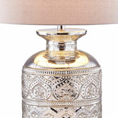 Hyde Park Home 66cm Verona Glass Table Lamp