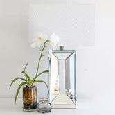 Hyde Park Home Mischa Glass Mirrored Table Lamp