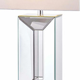 Hyde Park Home Mischa Glass Mirrored Table Lamp