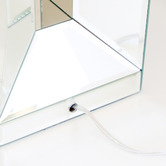 Hyde Park Home Mischa Glass Mirrored Table Lamp
