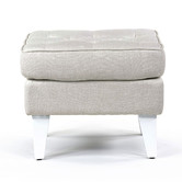Hyde Park Home Taupe Isla Fabric Ottoman