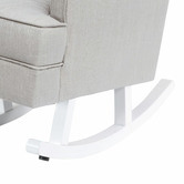Hyde Park Home Taupe Isla Wingback Rocking Chair