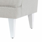 Hyde Park Home Taupe Isla Wingback Rocking Chair