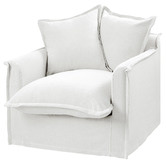 Hyde Park Home Cumulus Cotton Slipcover Armchair