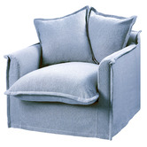 Hyde Park Home Cumulus Cotton Slipcover Armchair
