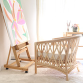 Hyde Park Home Romeo Rattan Tub Chair