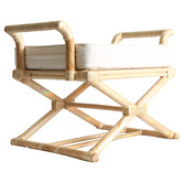 Hyde Park Home Bango Rattan Ottoman