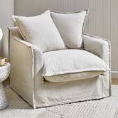 Hyde Park Home Cumulus Cotton Slipcover Armchair
